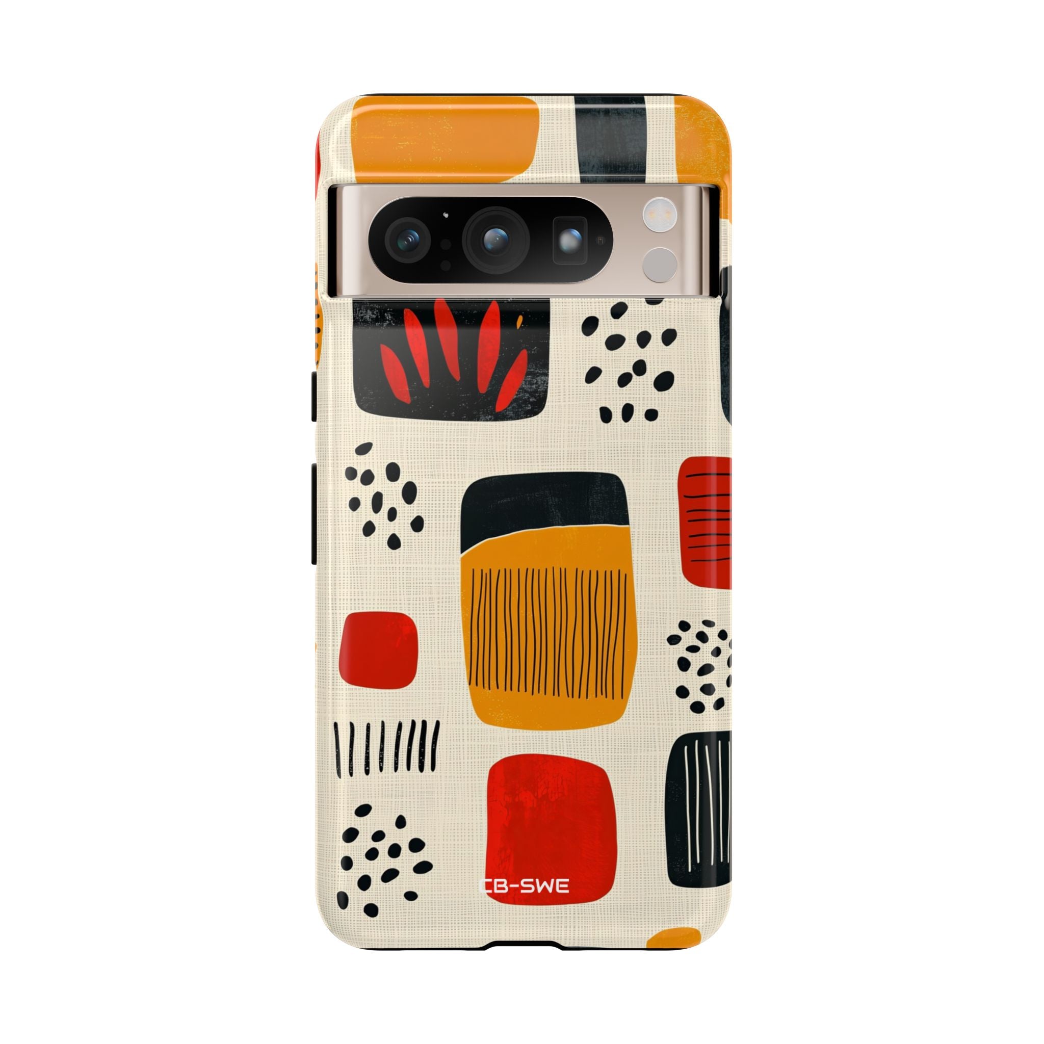 Vibrant Shapes Dance - Google Pixel Case