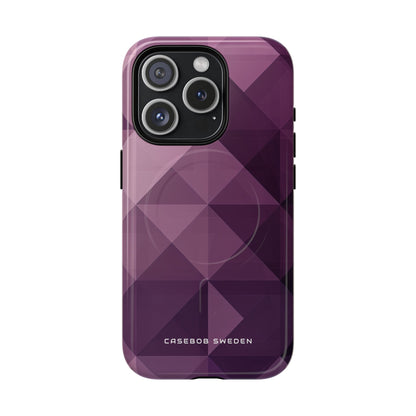 Gradient Purple Mosaic iPhone 15 | Tough+ Phone Case