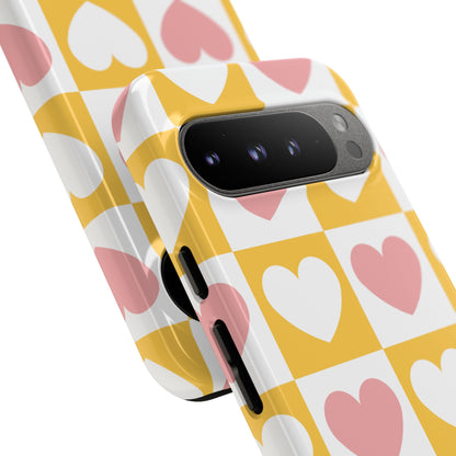 Heart Grid Harmony - Google Pixel Case