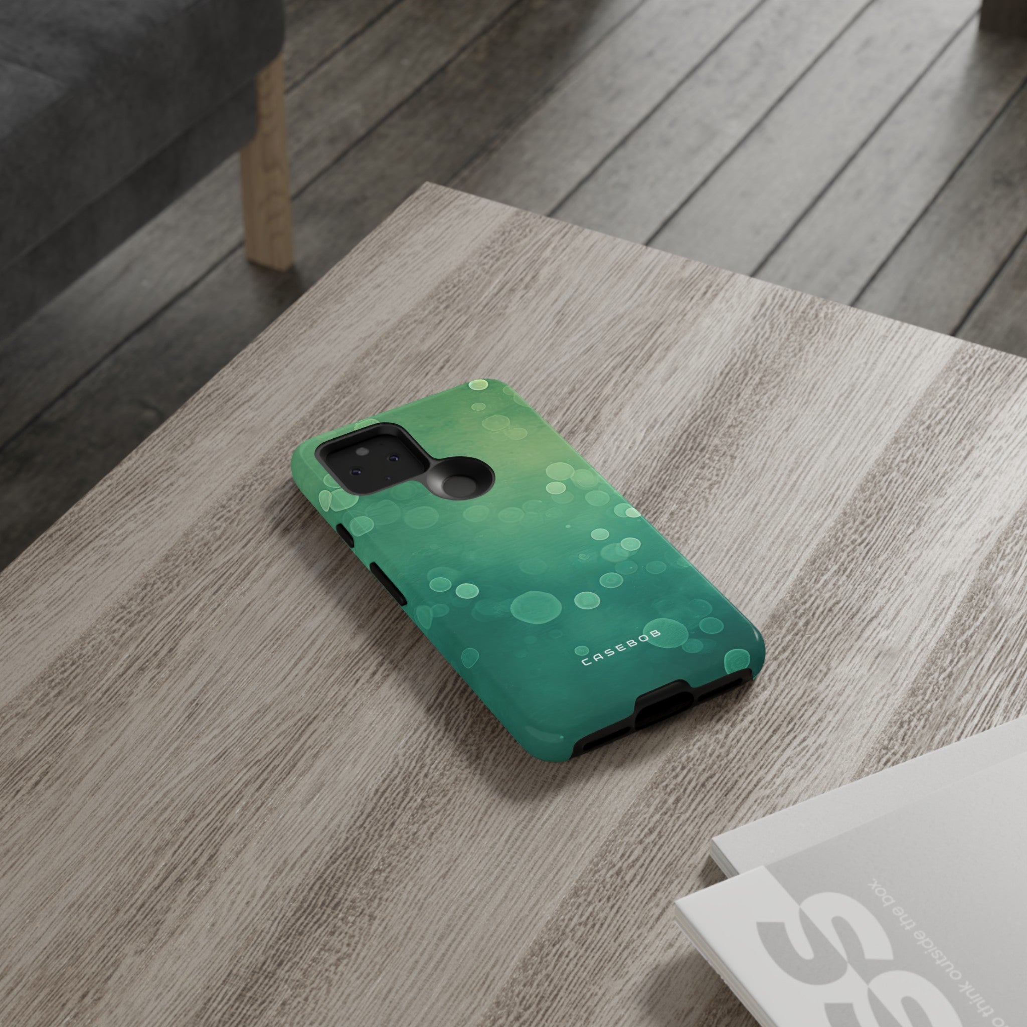 Green Dot Matrix - Protective Phone Case