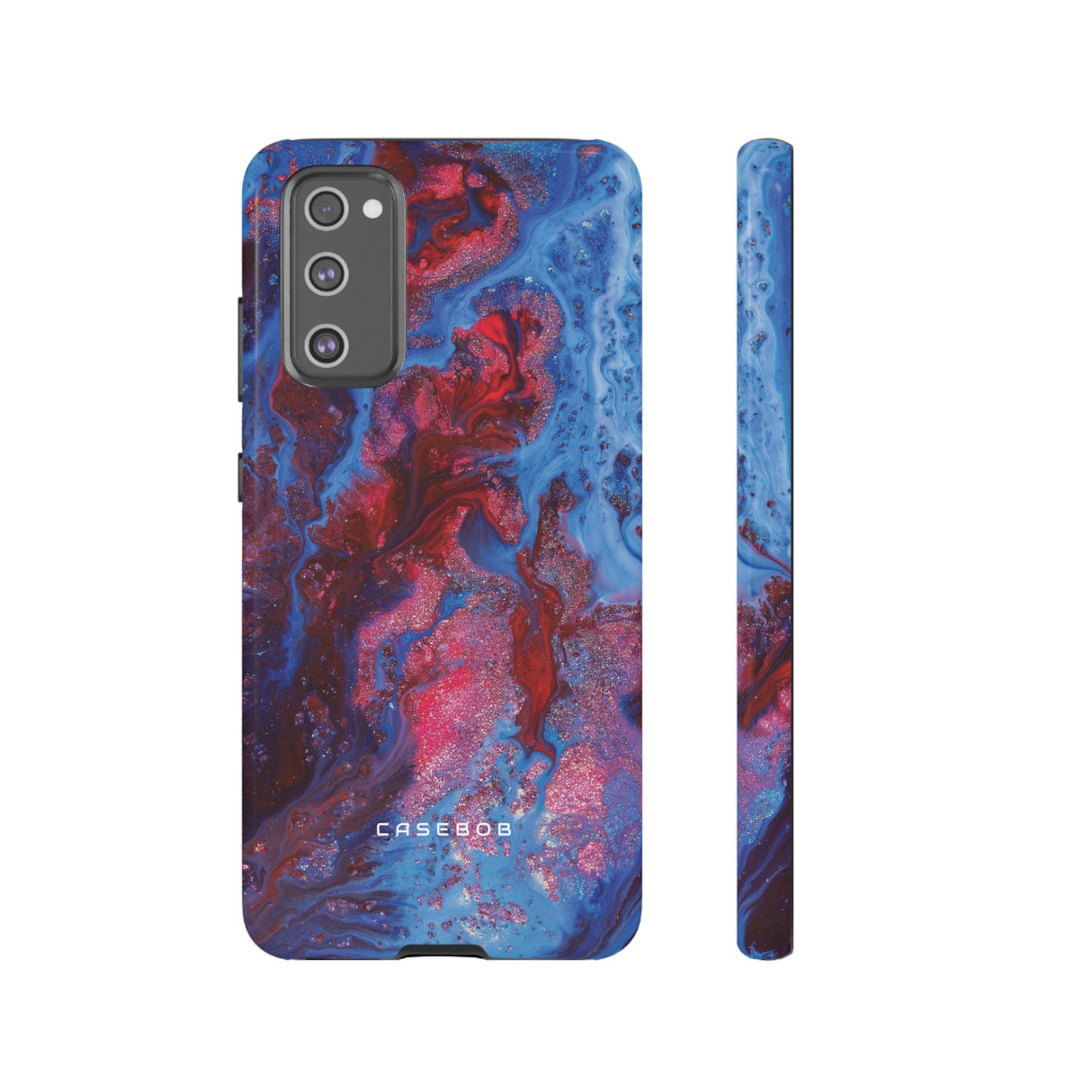 Deep Red Ink Art Phone Case - Protective - Protective Phone Case