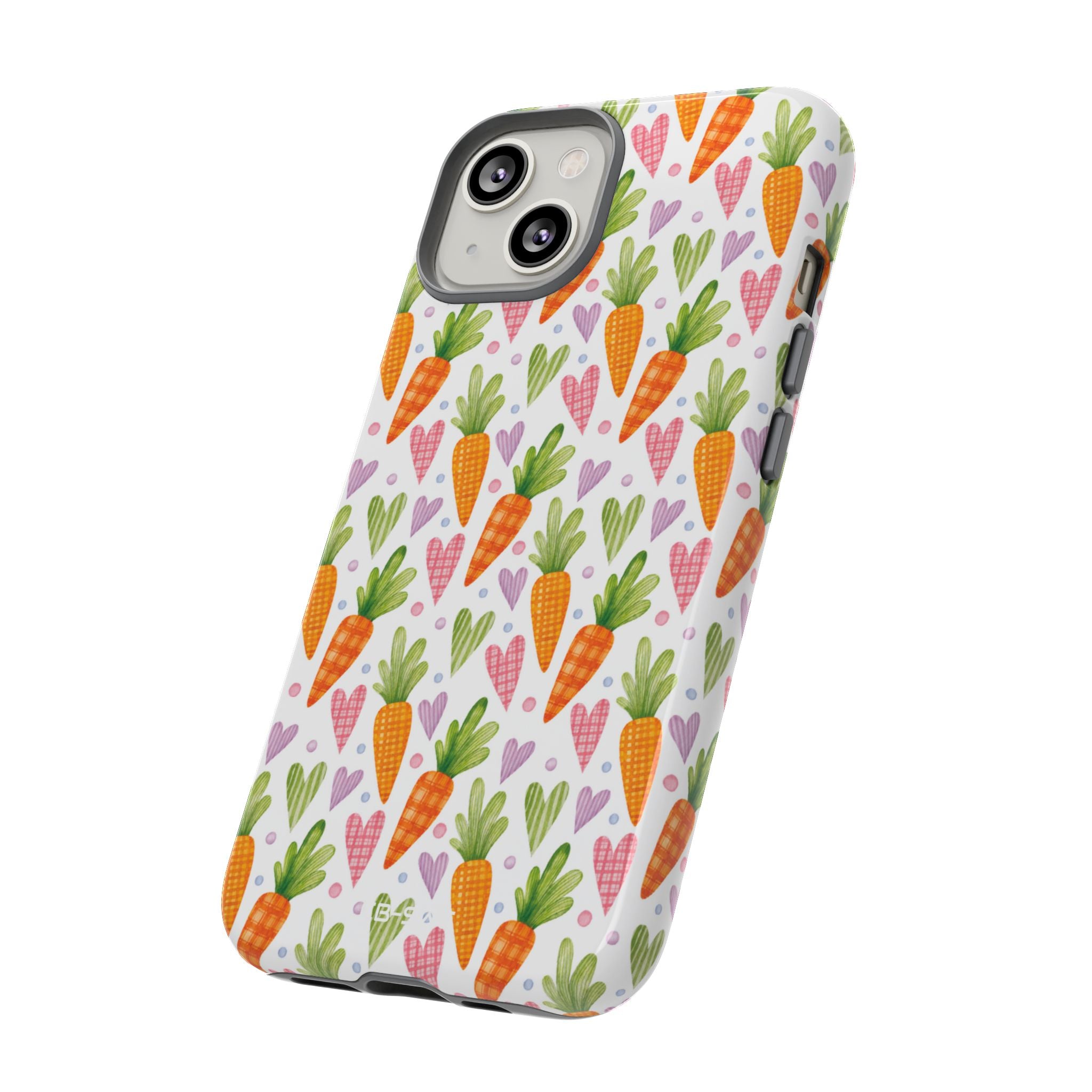 Carrots Embrace Hearts - iPhone Case