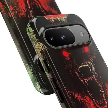 Crimson Wolf Google Pixel 9 Case - Tough