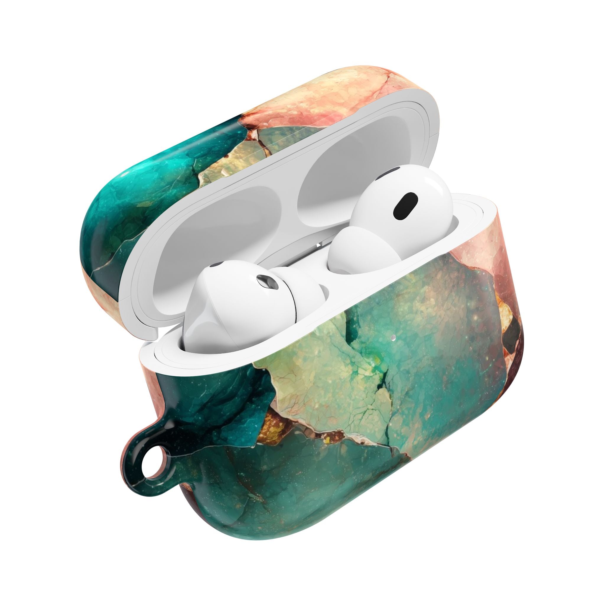 Haljennut jalokivi turkoosi - AirPods Case