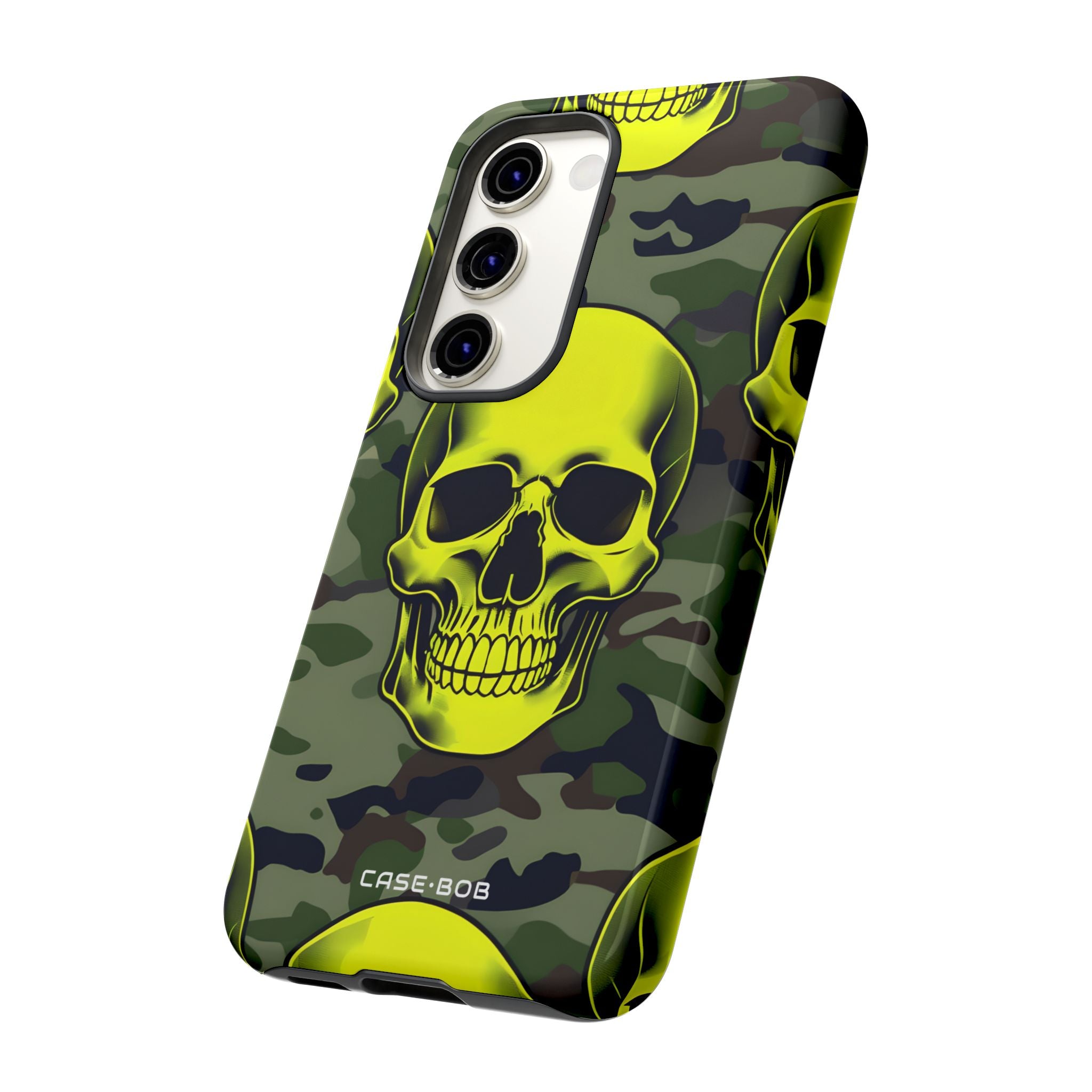 Neon Skull Camo Samsung S23 Case - Tough