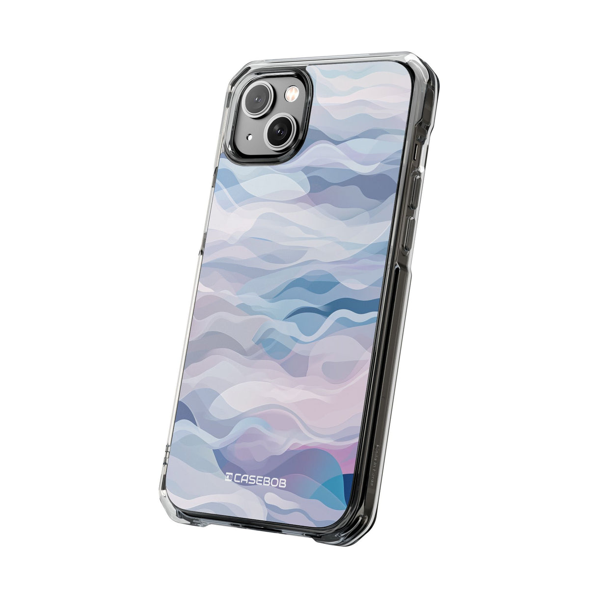 Pantone Serenity Design | Handyhülle für iPhone (Clear Impact Case – magnetisch)