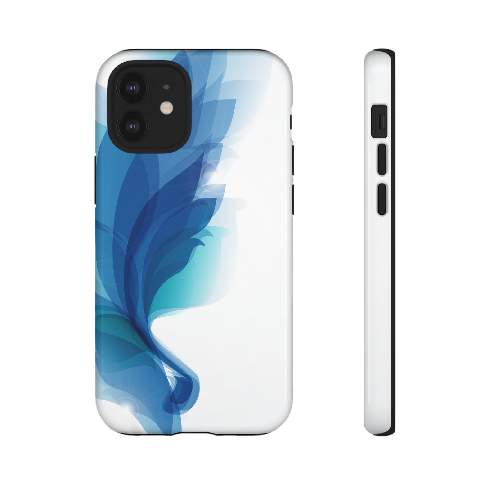 Blue Feathers - Protective Phone Case