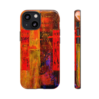 Red Oil Painting - Protective Phone Case