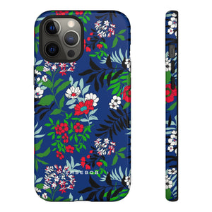 Blue Art Flowerfield - Protective Phone Case