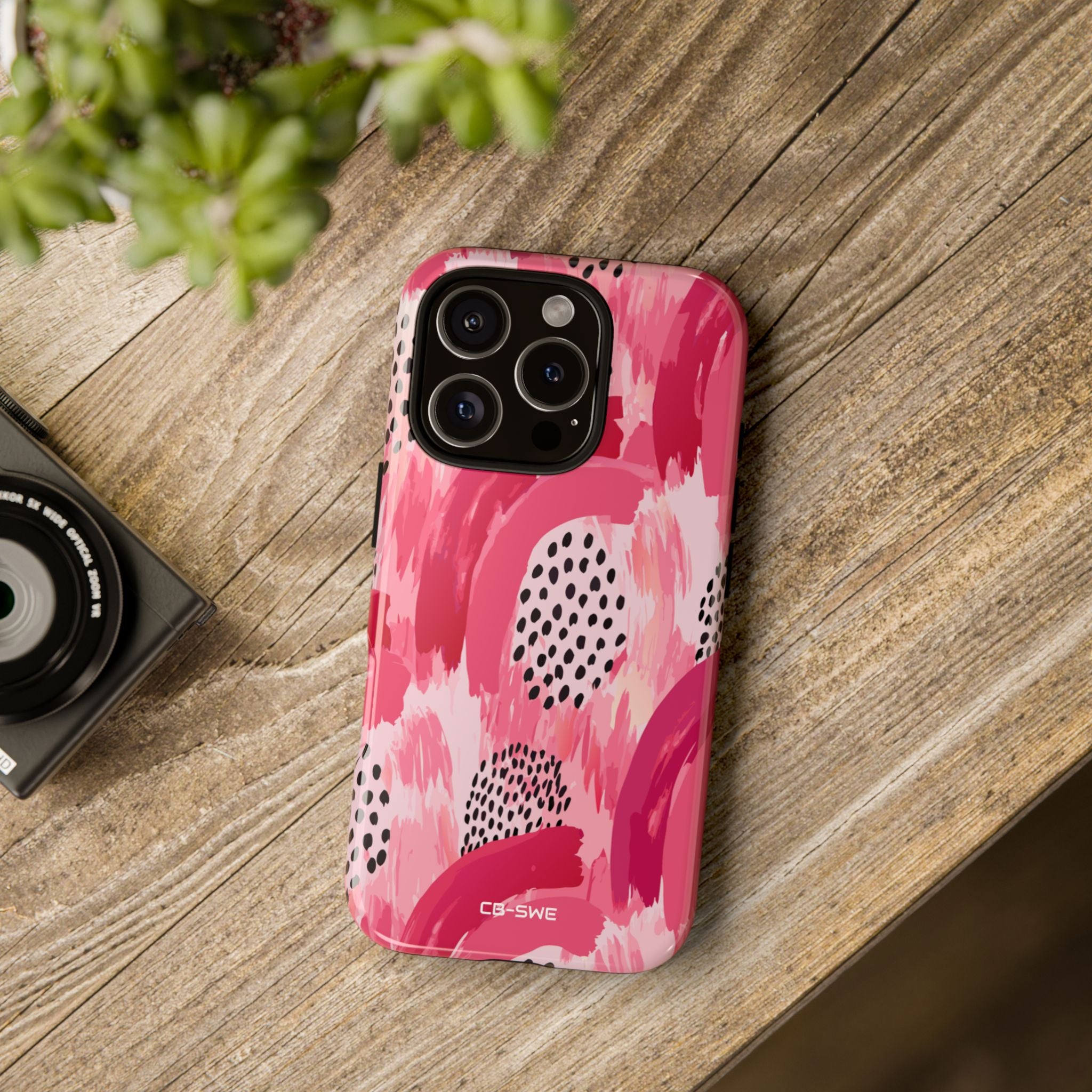 Vibrant Brushwork Dance - iPhone Case