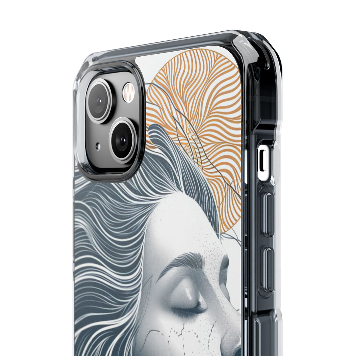 Serene Abstraction - Phone Case for iPhone (Clear Impact - Magnetic)