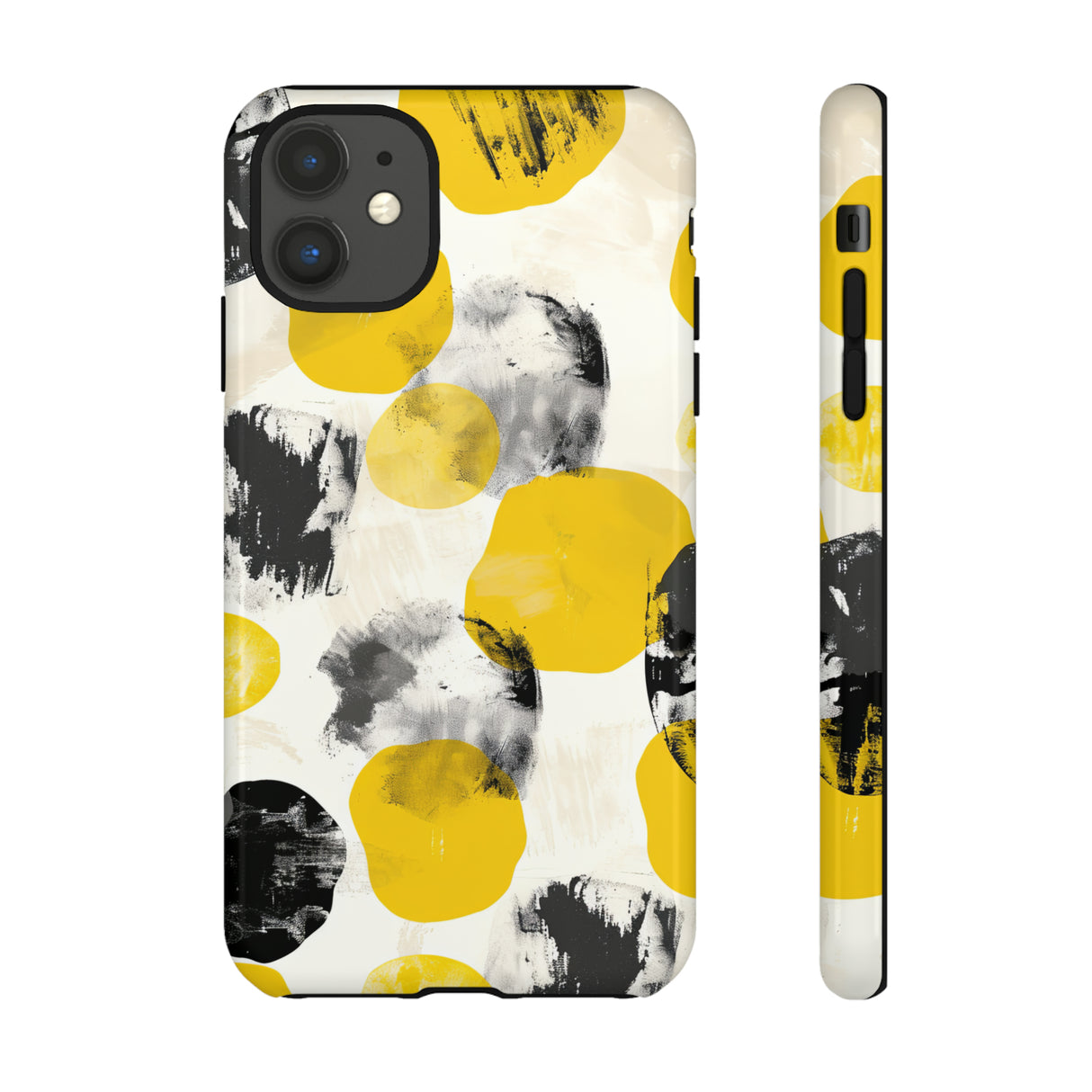 Yellow Dot Minimalism - Protective Phone Case