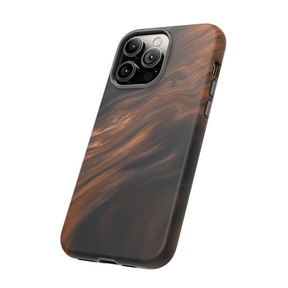 Brown Mist Ink Art iPhone Case (Protective) Phone Case