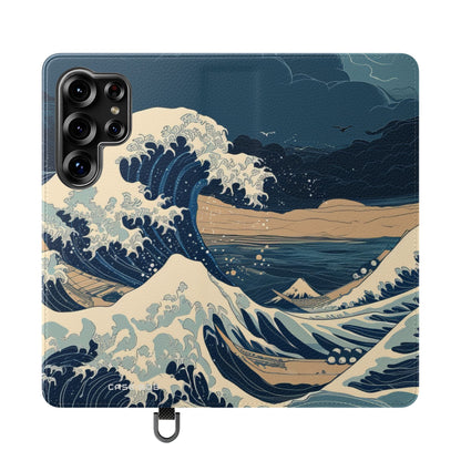 Cresting Navy Wave - Samsung S25 Ultra Case - Lompakko