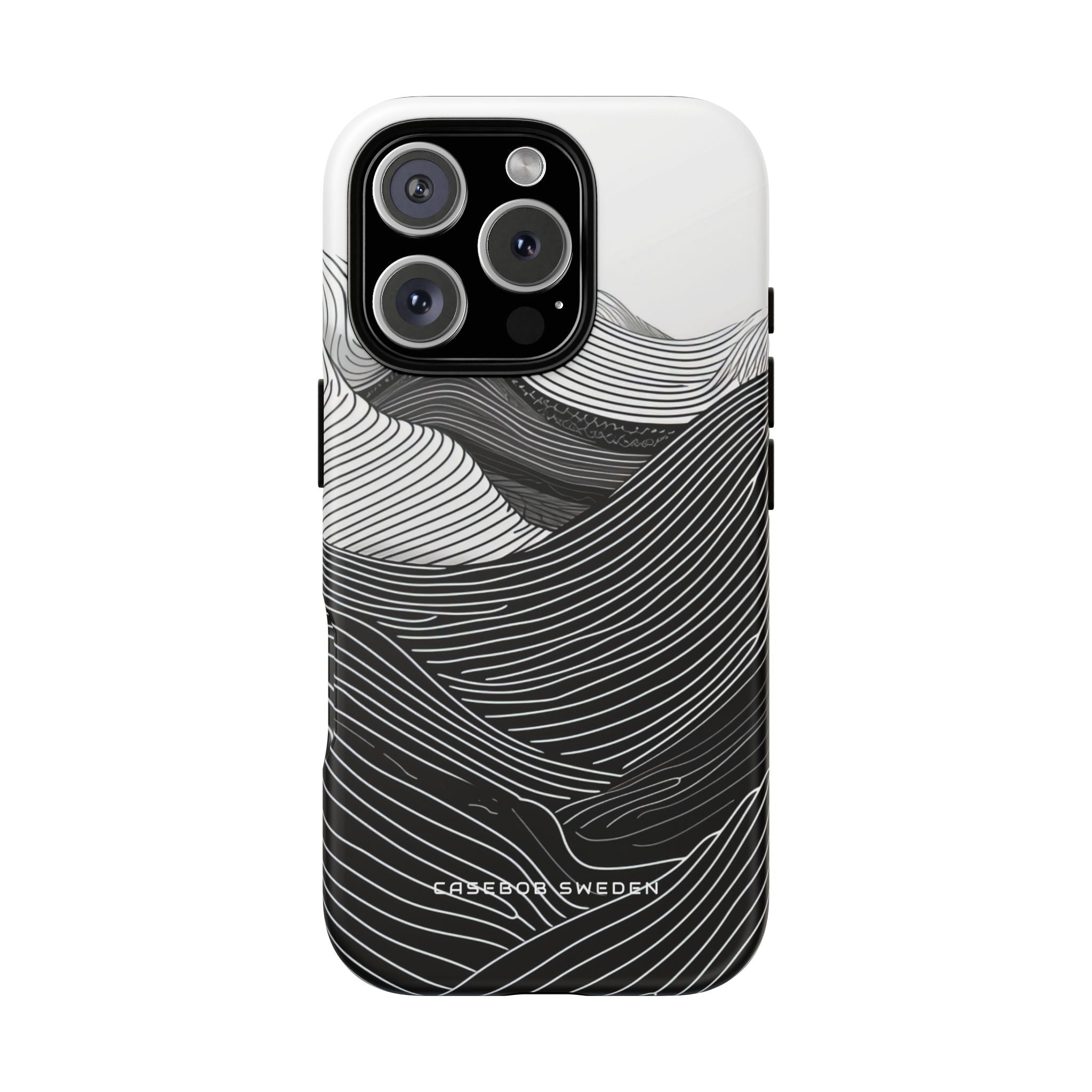 Undulating Horizon Waves iPhone 16 - Tough Phone Case