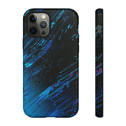 Cyber Stream: Digital Gradient - Protective Phone Case