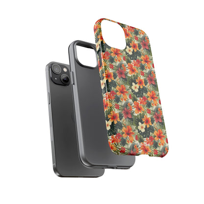 Tropical Blooms Flourish - iPhone Case