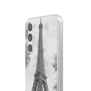 Parisian Monochrome Majesty | Flexible Phone Case for Samsung Galaxy