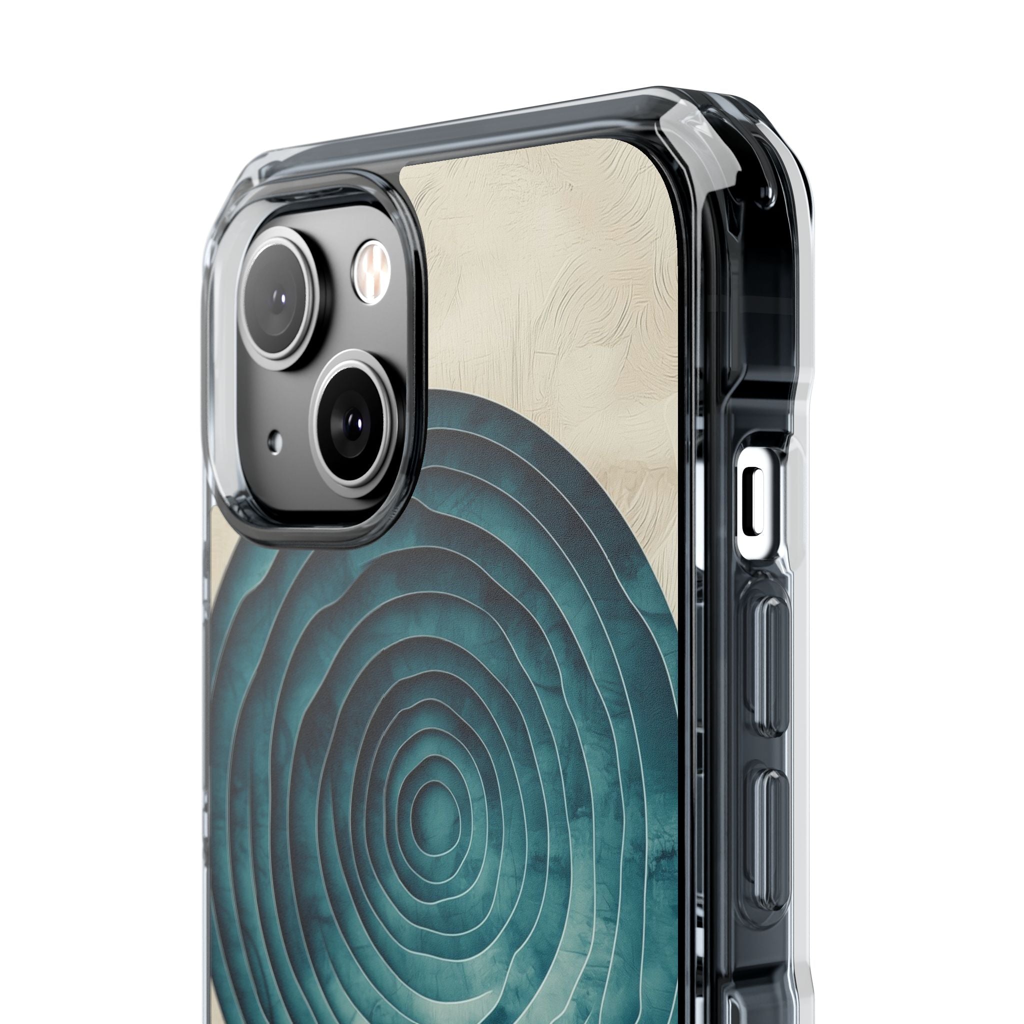 Waves Embrace Circles iPhone Case - Impact