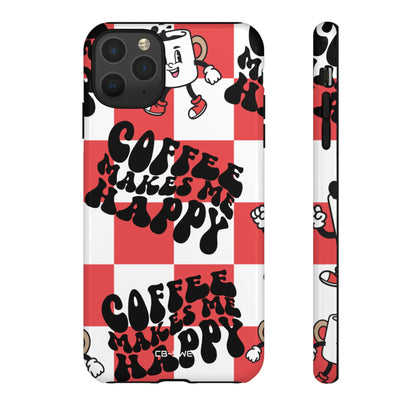 Joyful Coffee Celebration - iPhone Case