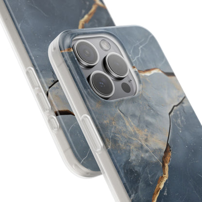 Jagged Vein Navy iPhone 15 Pro Max Case - Soft