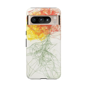 Fiery Blossom | Protective Phone Case for Google Pixel