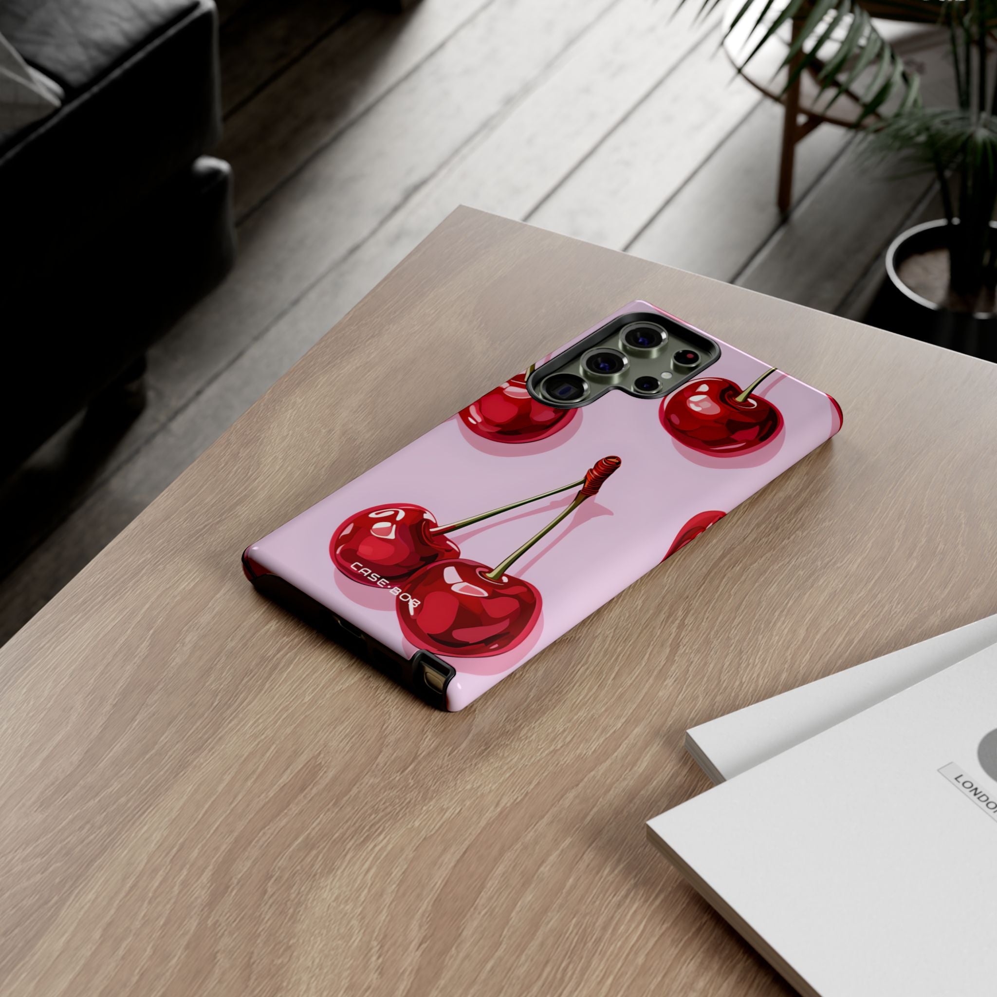 Glossy Cherry Burst Samsung S23 Ultra Case - Tough