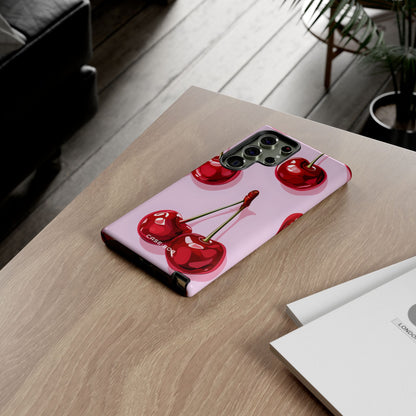Glossy Cherry Burst Samsung S23 Ultra Case - Tough
