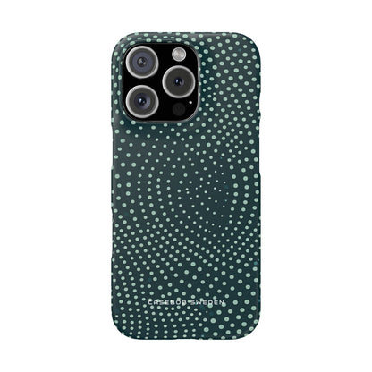 Teal Rippleflow iPhone 16 - Slim Phone Case