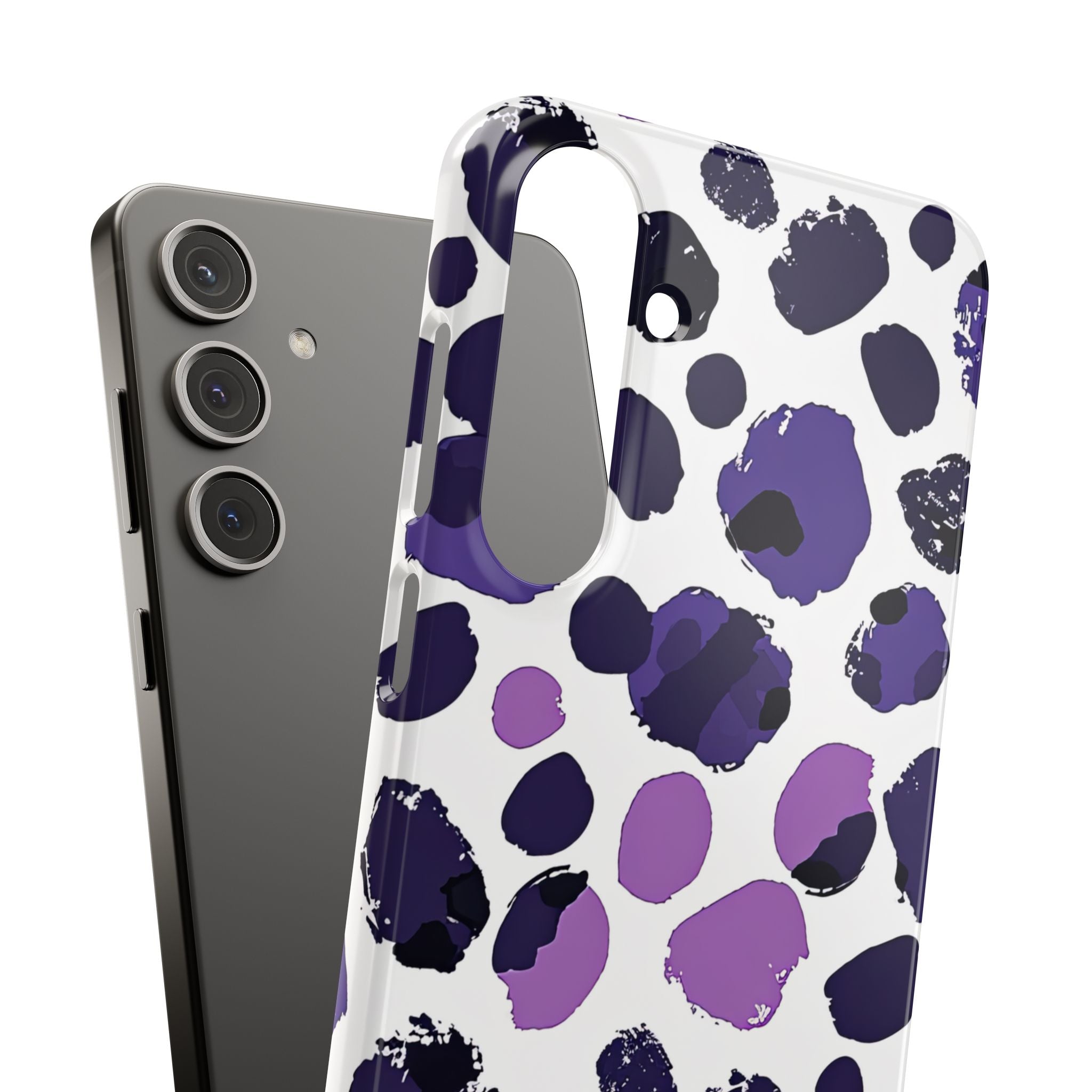 Purple Inkblots Samsung S24 - Slim Phone Case