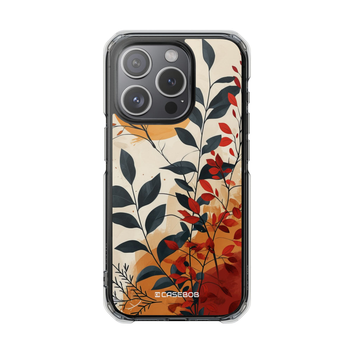 Botanical Serenity – Handyhülle für iPhone (Clear Impact – Magnetisch)