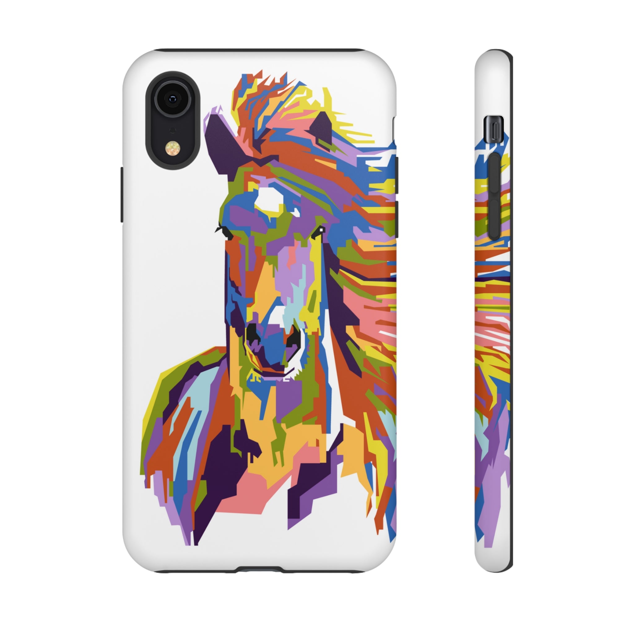 Horse Abstract Art iPhone Case (Protective) iPhone XR Matte Phone Case