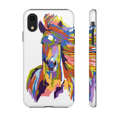 Horse Abstract Art iPhone Case (Protective) iPhone XR Matte Phone Case