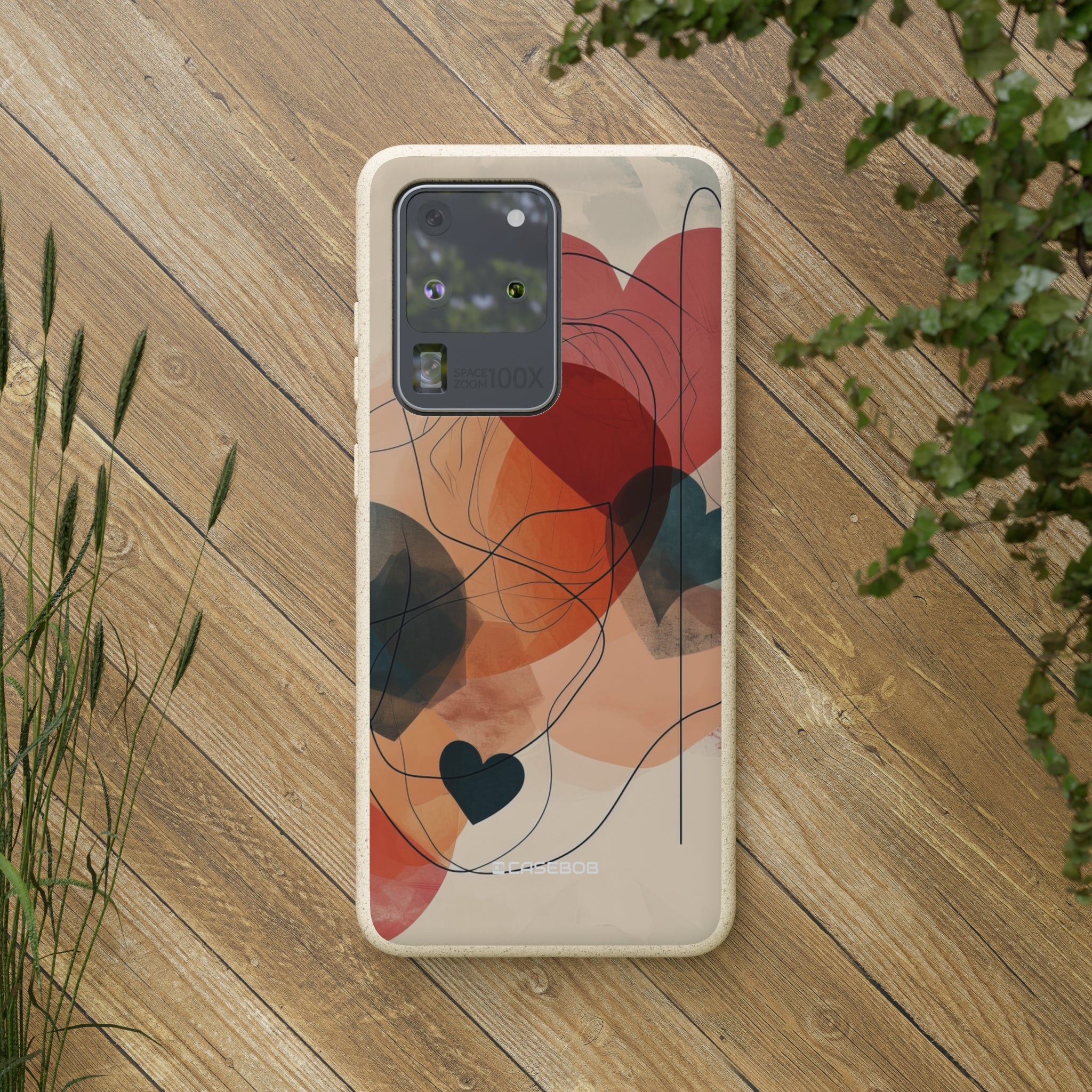 Abstract Heart Harmony | Biodegradable Phone Case