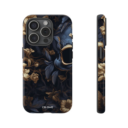 Gothic Floral Skull - iPhone Case