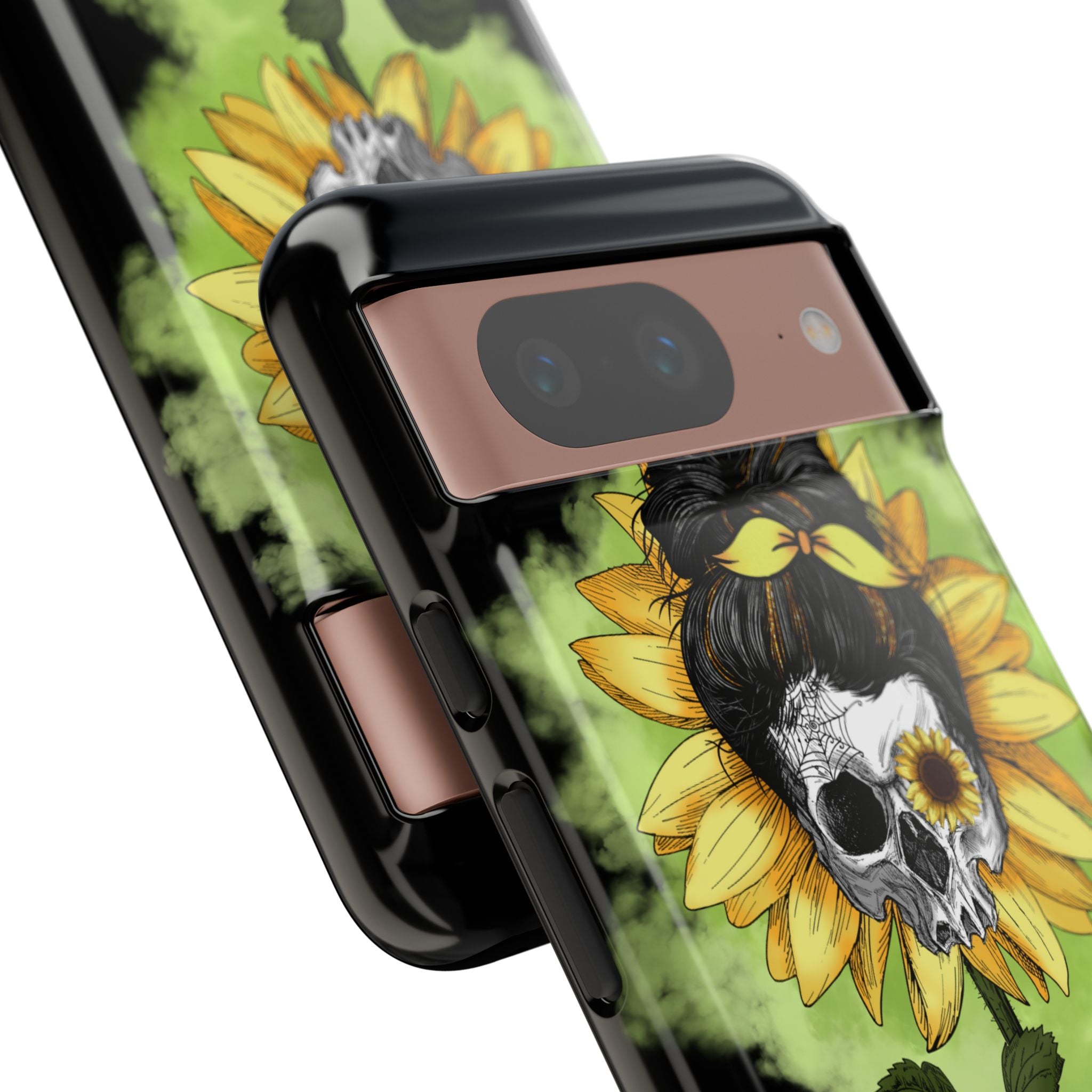 Sunflower Skull Google Pixel 8 Case - Tough