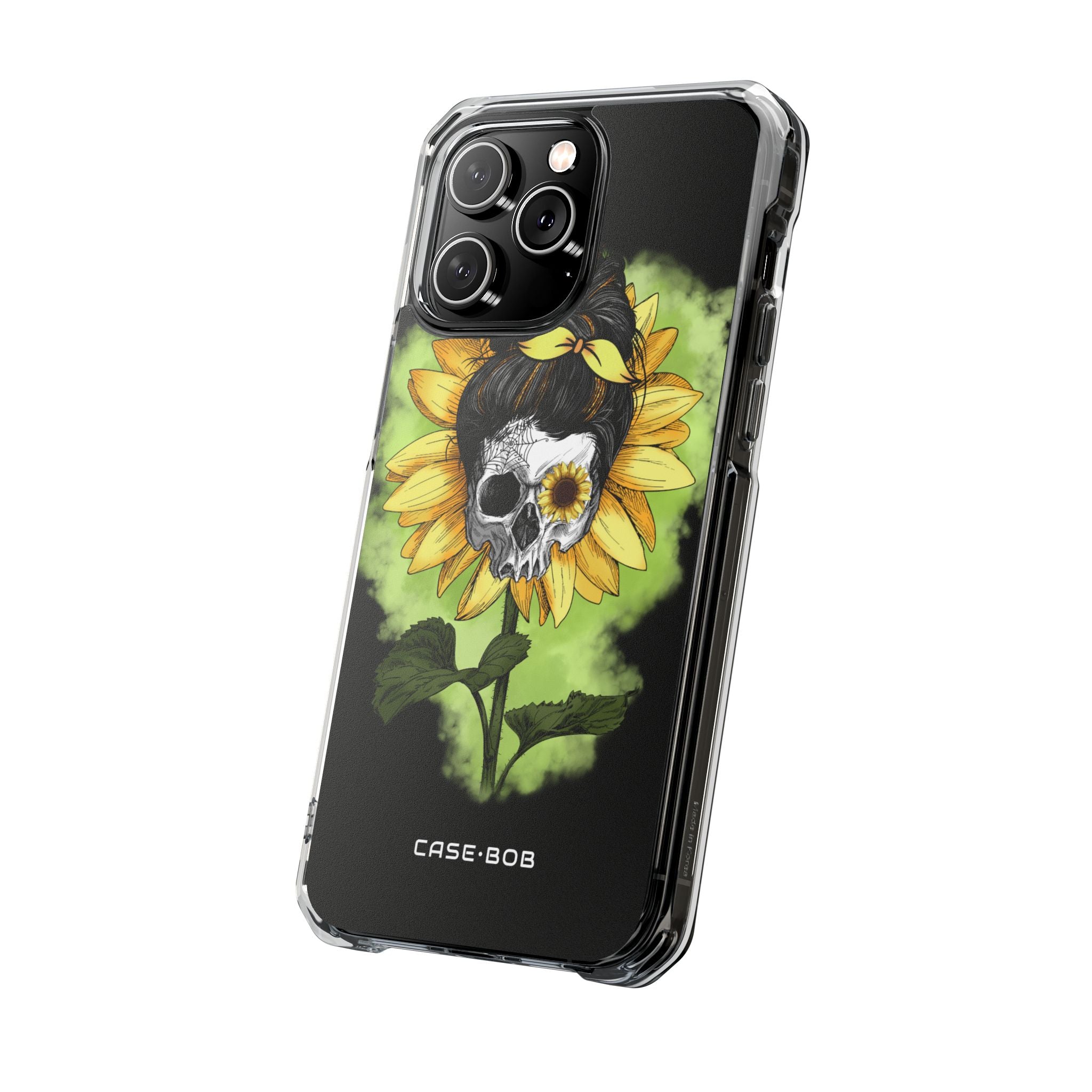 Sunflower Skull iPhone 14 Pro Max Case - Impact