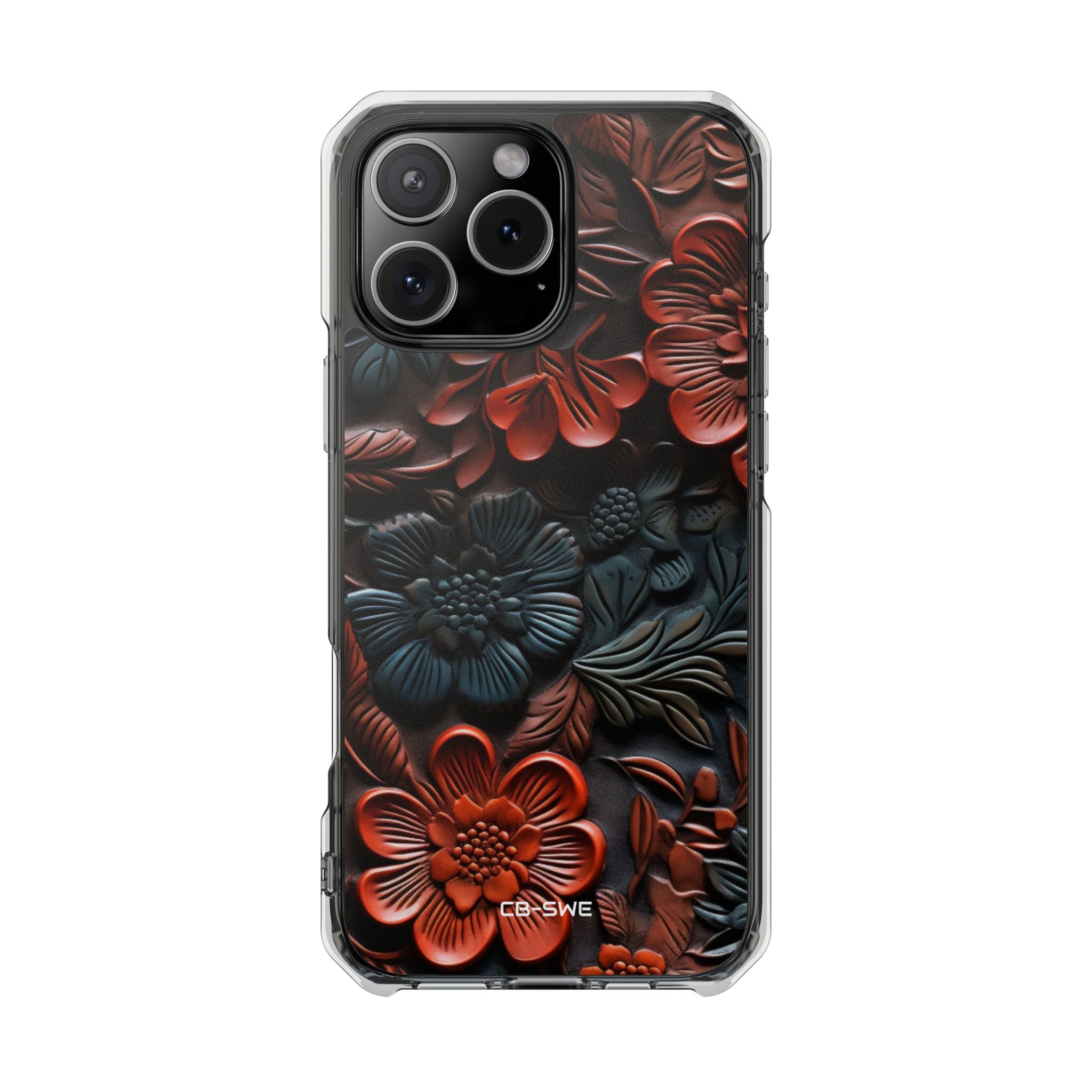 Sculpted Floral Elegance iPhone Case - Impact