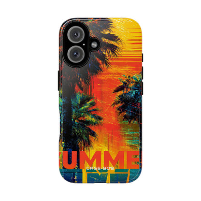 Tropical Sunburst iPhone 16 Plus Case - Tough