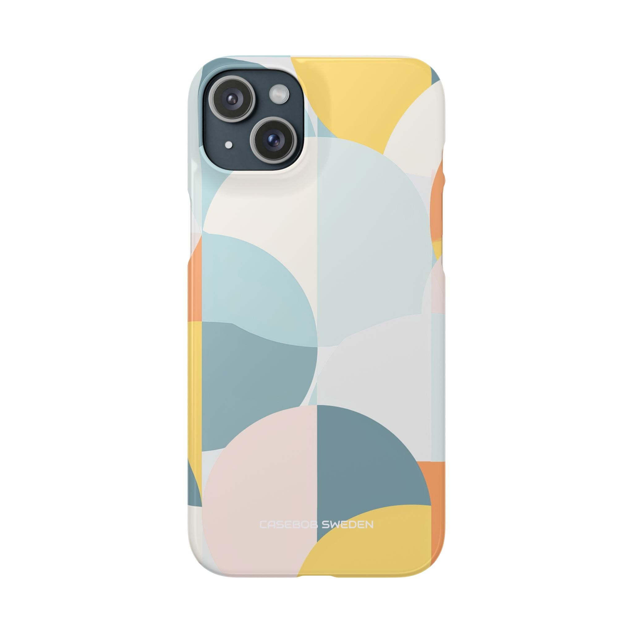 Abstract Geometric Calm - Slim iPhone 15 Phone Case