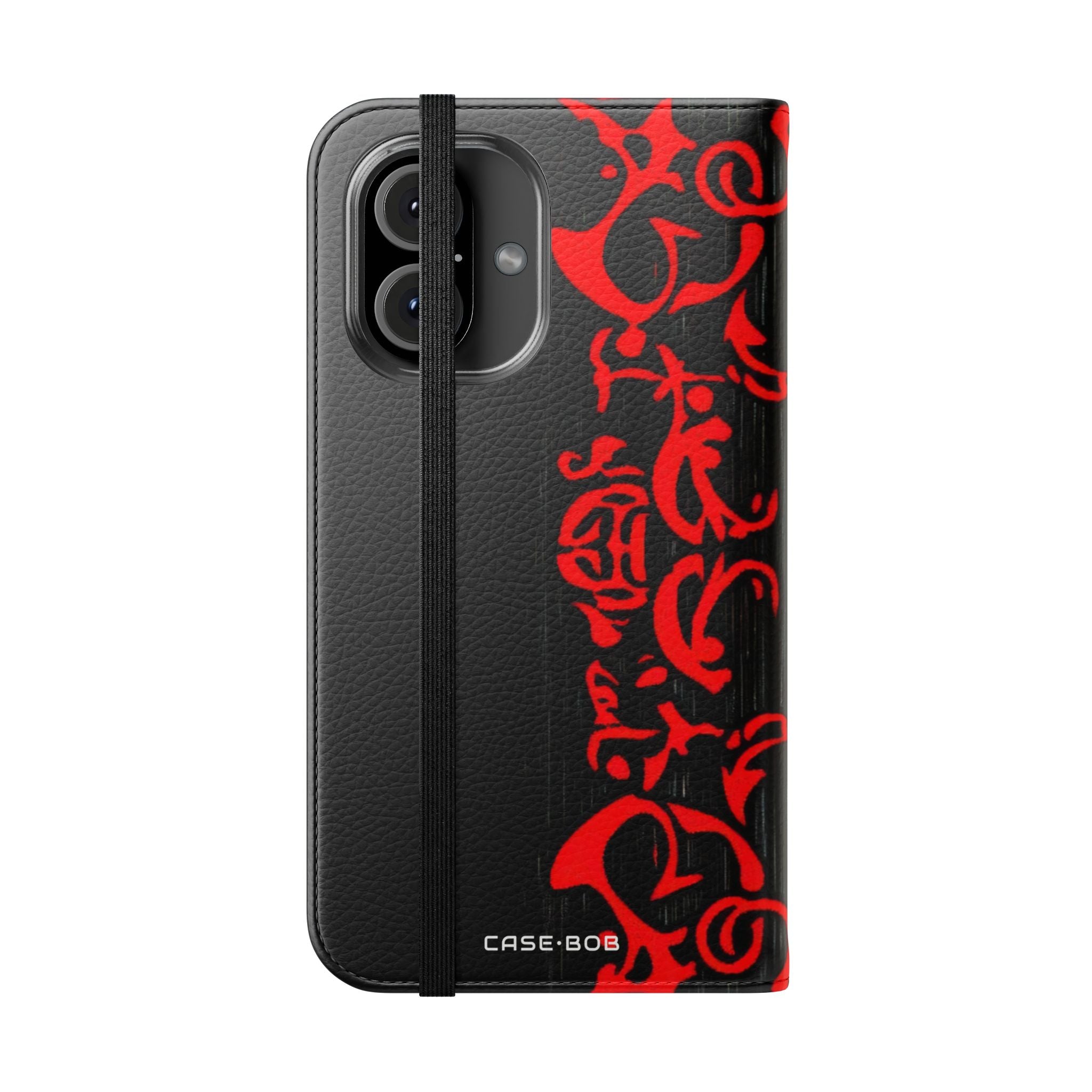 Crimson Swirl - iPhone 16  Case - Wallet