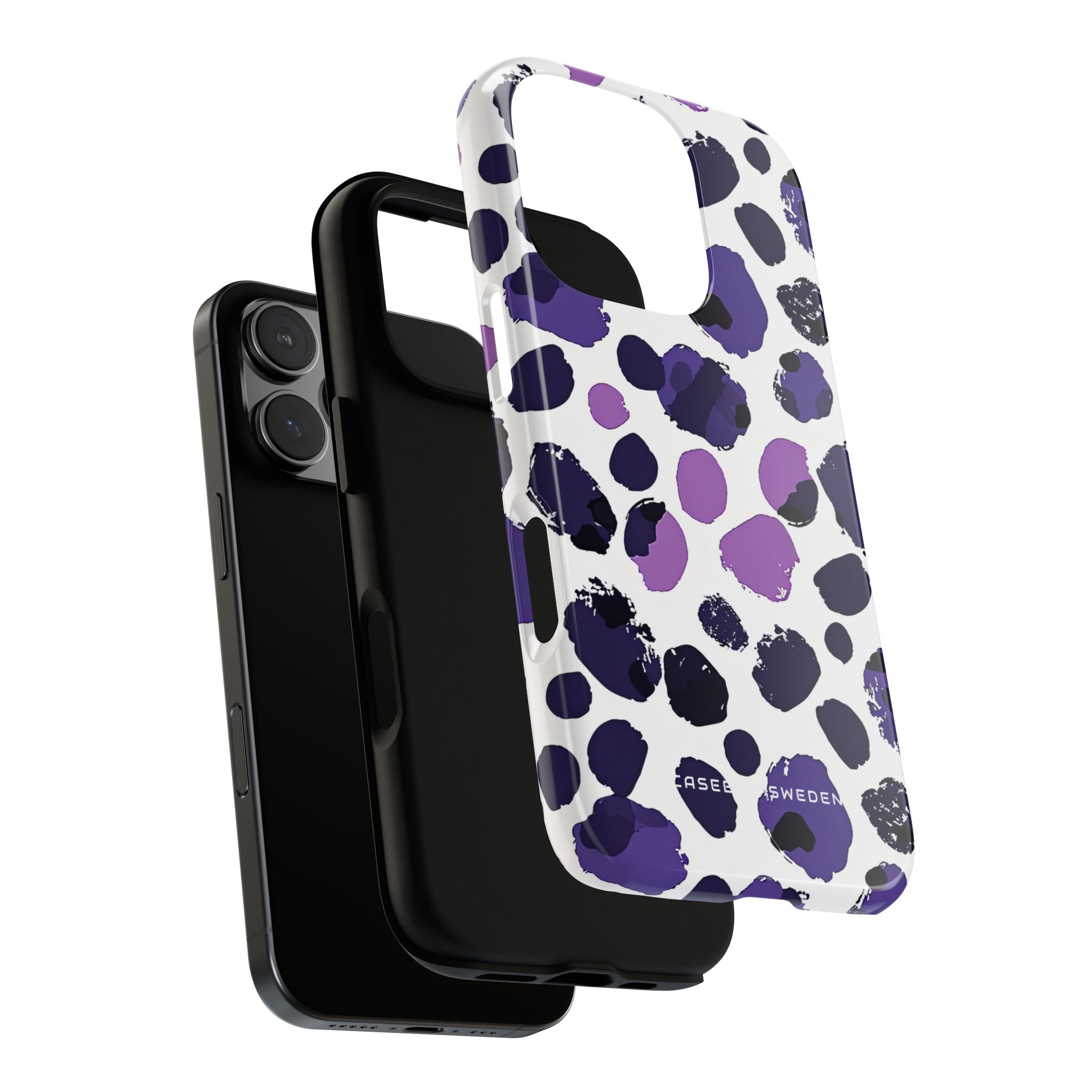 Purple Inkblots iPhone 16 - Tough Phone Case