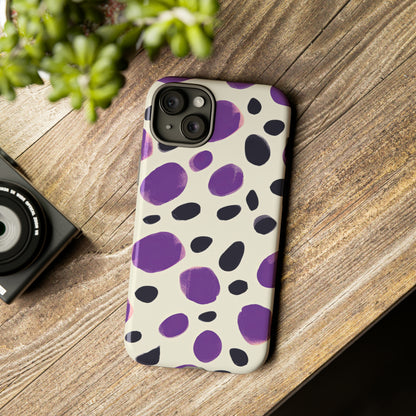 Purple Dot Matrix Case - Protective Phone Case