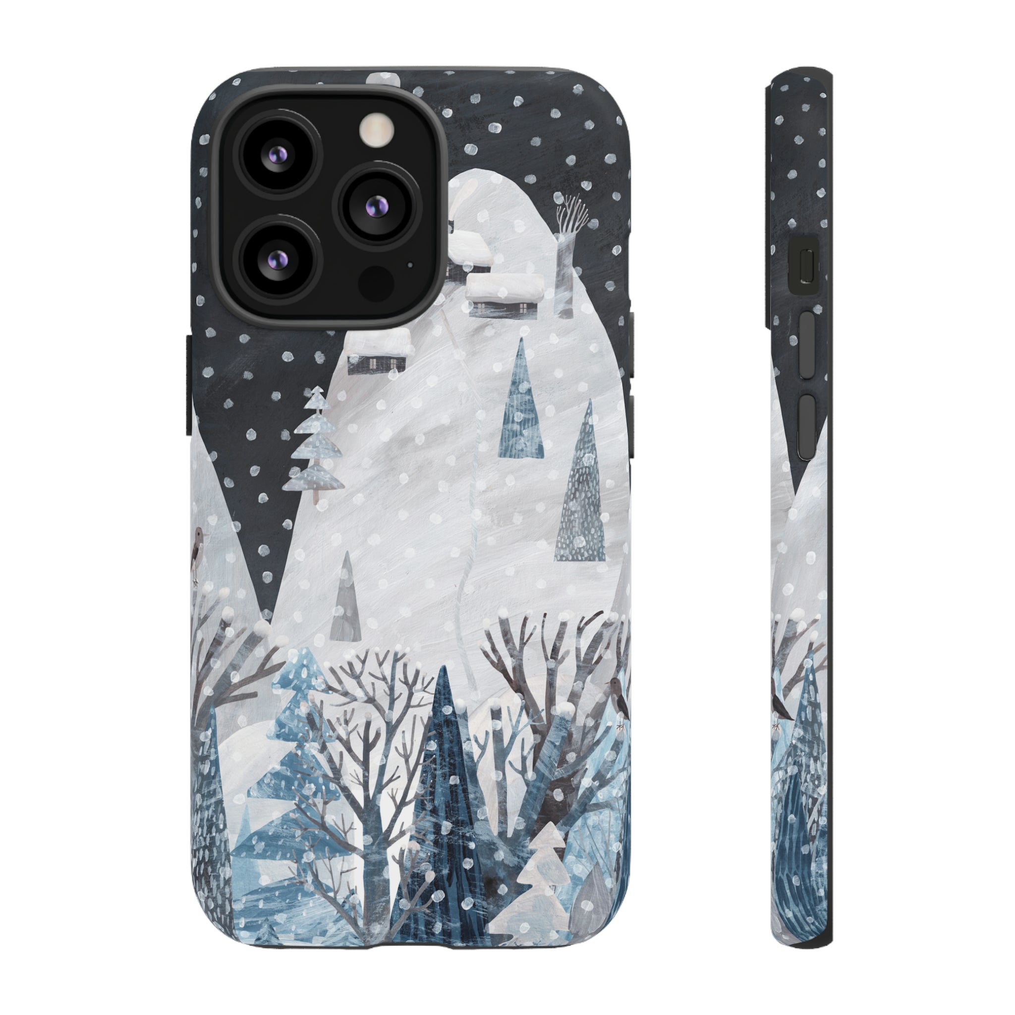 Cute Winter Landscape - Protective Phone Case