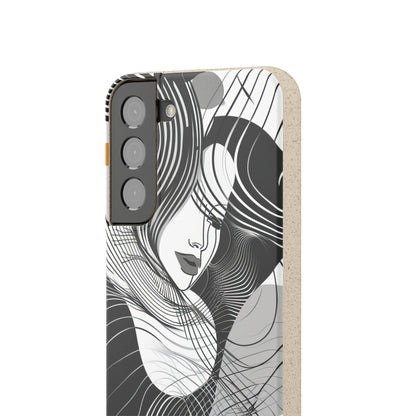 Fluid Noir Rhythm | Biodegradable Phone Case