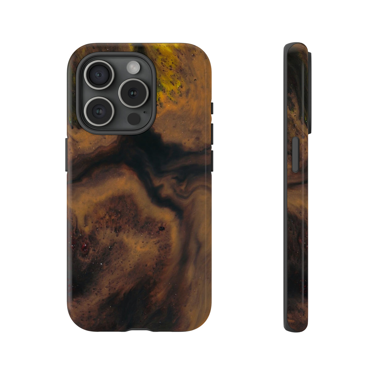 Brown Earth Ink Art - Protective Phone Case