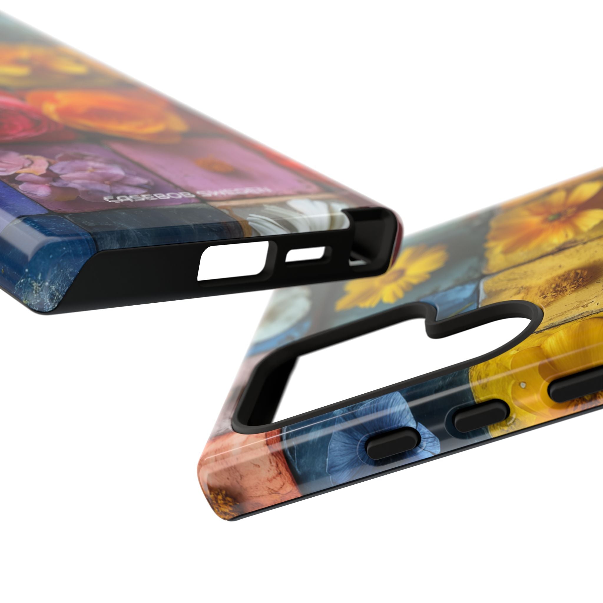 Vibrant Floral Tiles - Tough Samsung S24 Phone Case