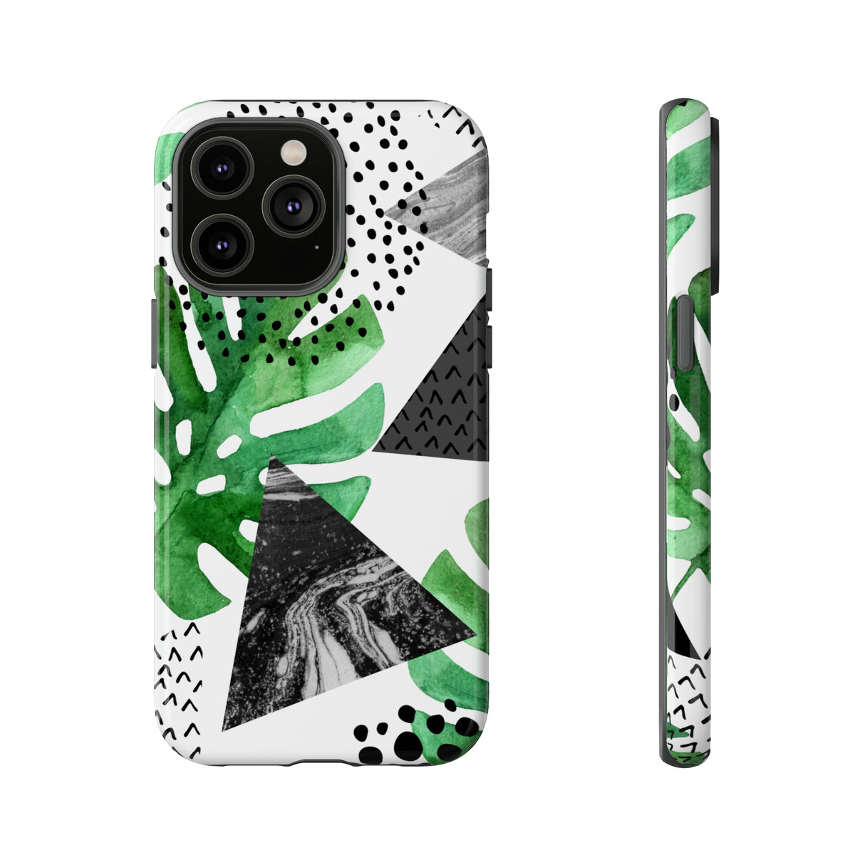 Grunge Green Tropical - Protective Phone Case