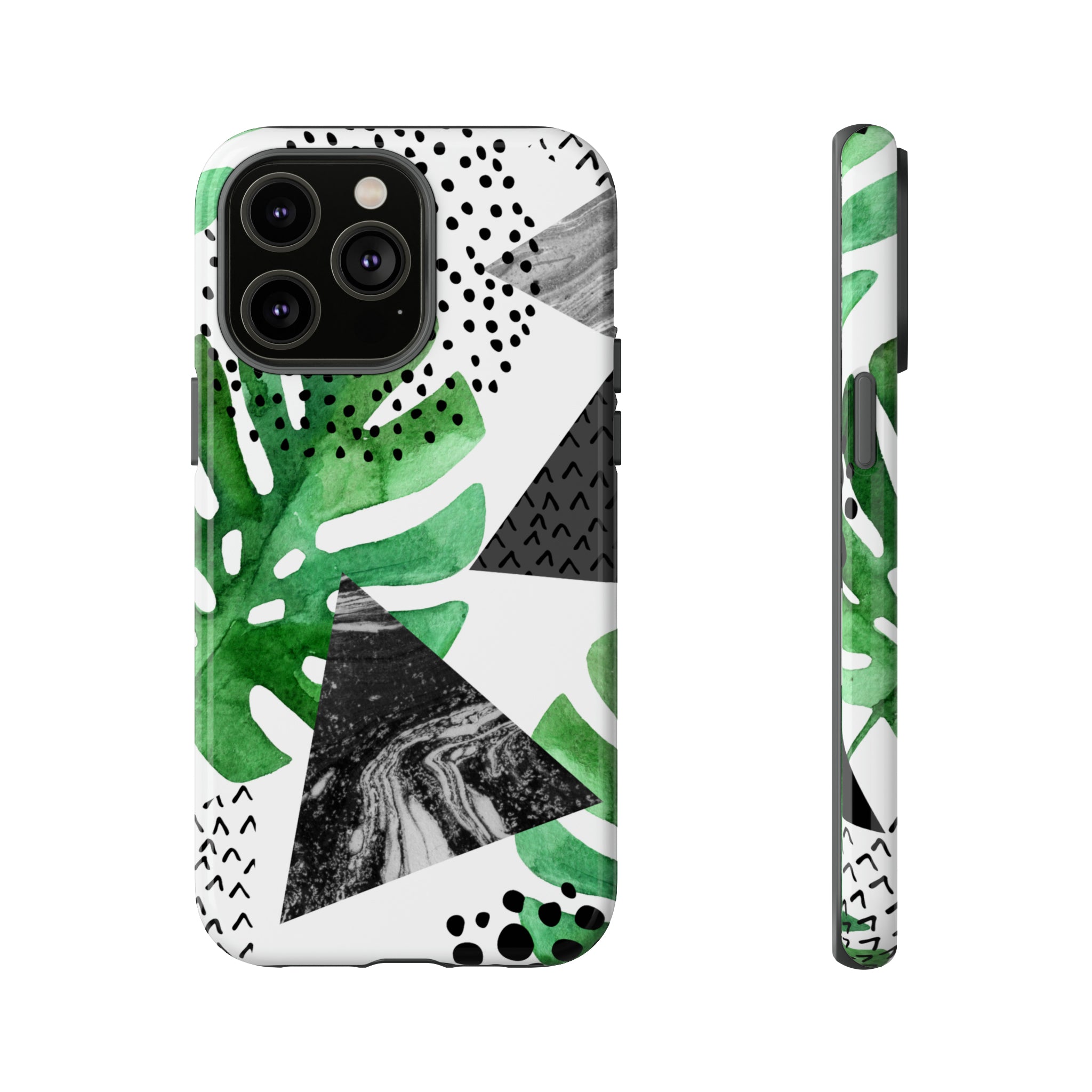 Grunge Green Tropical - Protective Phone Case