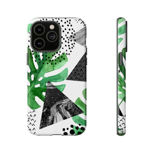 Grunge Green Tropical - Protective Phone Case